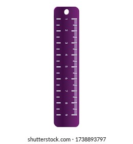 Ruler icon. Cartoon of ruler vector icon for web design isolated on white background