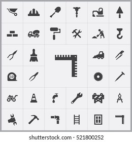 ruler icon. construction icons universal set for web and mobile