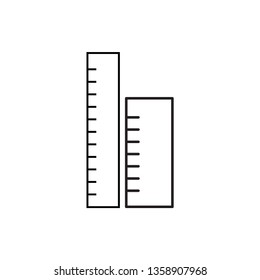 ruler icon desain template