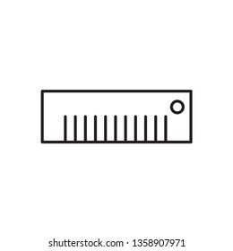 ruler icon desain template