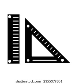 ruler icon design, illustration design