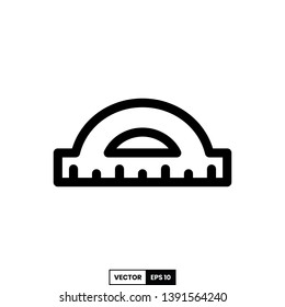 ruler icon, design inspiration vector template for education web design or mobile app