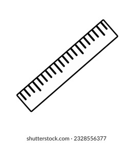 Ruler icon design isolated on white background. Measuring unit cm.