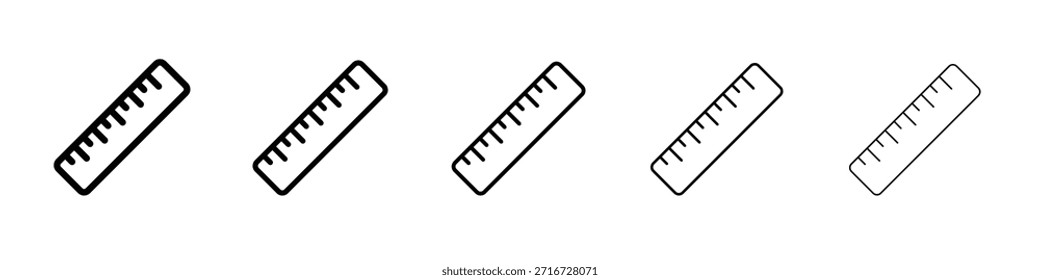 Regla icono de diseño, logotipo, App, interfaz de usuario. Ilustración vectorial, EPS