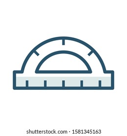 Ruler icon design template, color style