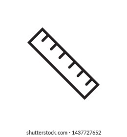 ruler icon design template. Trendy style, vector eps 10