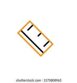 ruler icon design template trendy