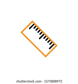ruler icon design template trendy