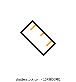 ruler icon design template trendy