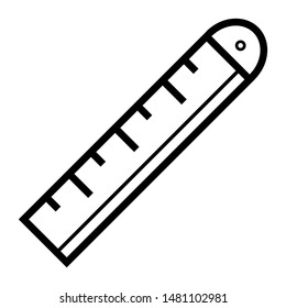 ruler icon design vector simple