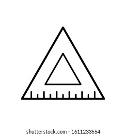 ruler icon design vector template