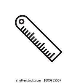 Ruler Icon Design Vector Template