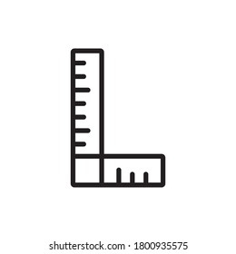 Ruler Icon Design Vector Template
