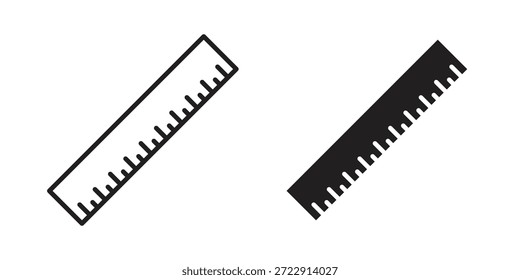 Icono de Regla diseña colección para móvil, interfaz de usuario, Web.