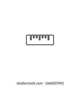 Lineal Icon. Symbol für Zeichnungswerkzeug. Logo-Design-Element