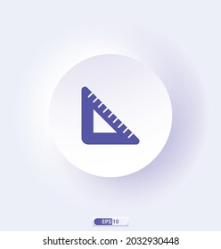 ruler icon. Education sign and symbol icons. Vector line icons for your digital or print projects.