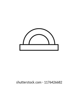 ruler icon. Element of education for mobile concept and web apps icon. Thin line icon for website design and development, app development. Premium icon