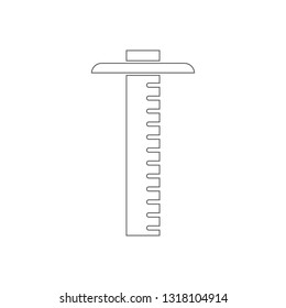 ruler icon. Element of Education for mobile concept and web apps icon. Outline, thin line icon for website design and development, app development