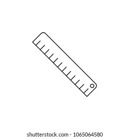 ruler icon. Element of measuring instruments for mobile concept and web apps. Thin line  icon for website design and development, app development. Premium icon on white background