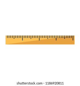 Ruler icon. Elements in flat design.