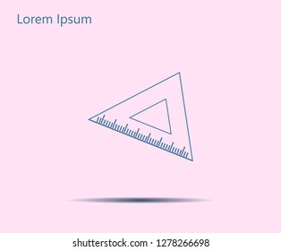 Ruler Icon Eps10