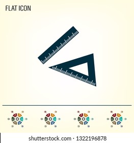 Ruler Icon Eps10