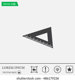 Ruler Icon Eps10
