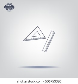Ruler Icon Eps10