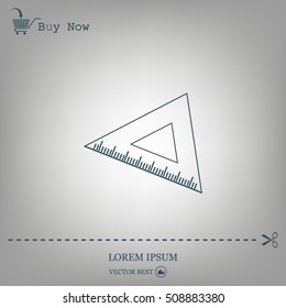 Ruler Icon Eps10