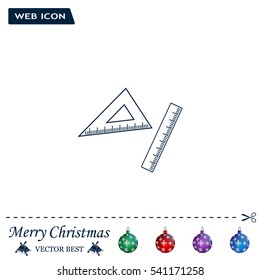 Ruler Icon Eps10