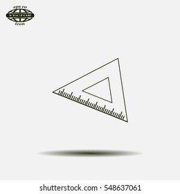 Ruler Icon Eps10