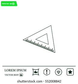 Ruler Icon Eps10