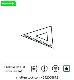 Ruler Icon Eps10