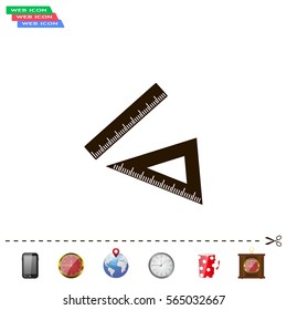 Ruler Icon Eps10