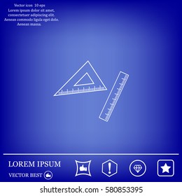 Ruler Icon Eps10