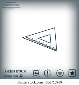 Ruler Icon Eps10