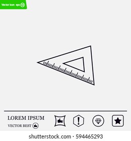 Ruler Icon Eps10
