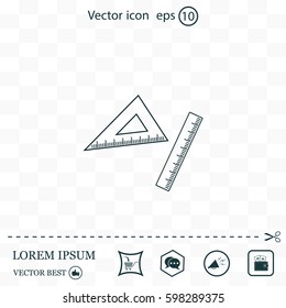 Ruler Icon Eps10