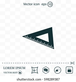 Ruler Icon Eps10