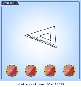 Ruler Icon Eps10