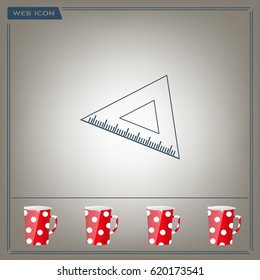 Ruler Icon Eps10