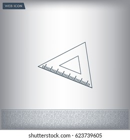 Ruler Icon Eps10