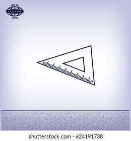 Ruler Icon Eps10