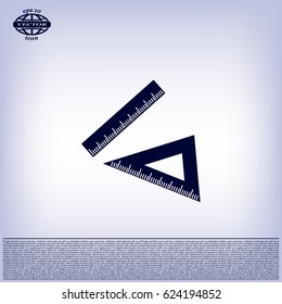 Ruler Icon Eps10