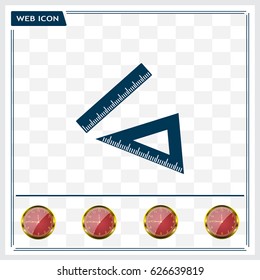 Ruler Icon Eps10