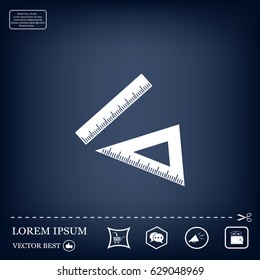 Ruler Icon Eps10