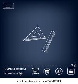 Ruler Icon Eps10