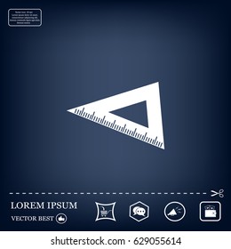 Ruler Icon Eps10