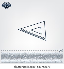 Ruler Icon Eps10