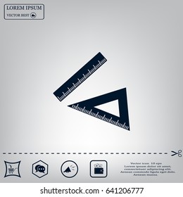 Ruler Icon Eps10